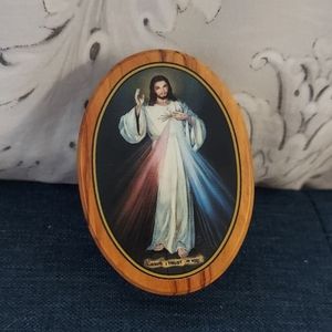 Sacred Heart Jesus Box Rosery Holder